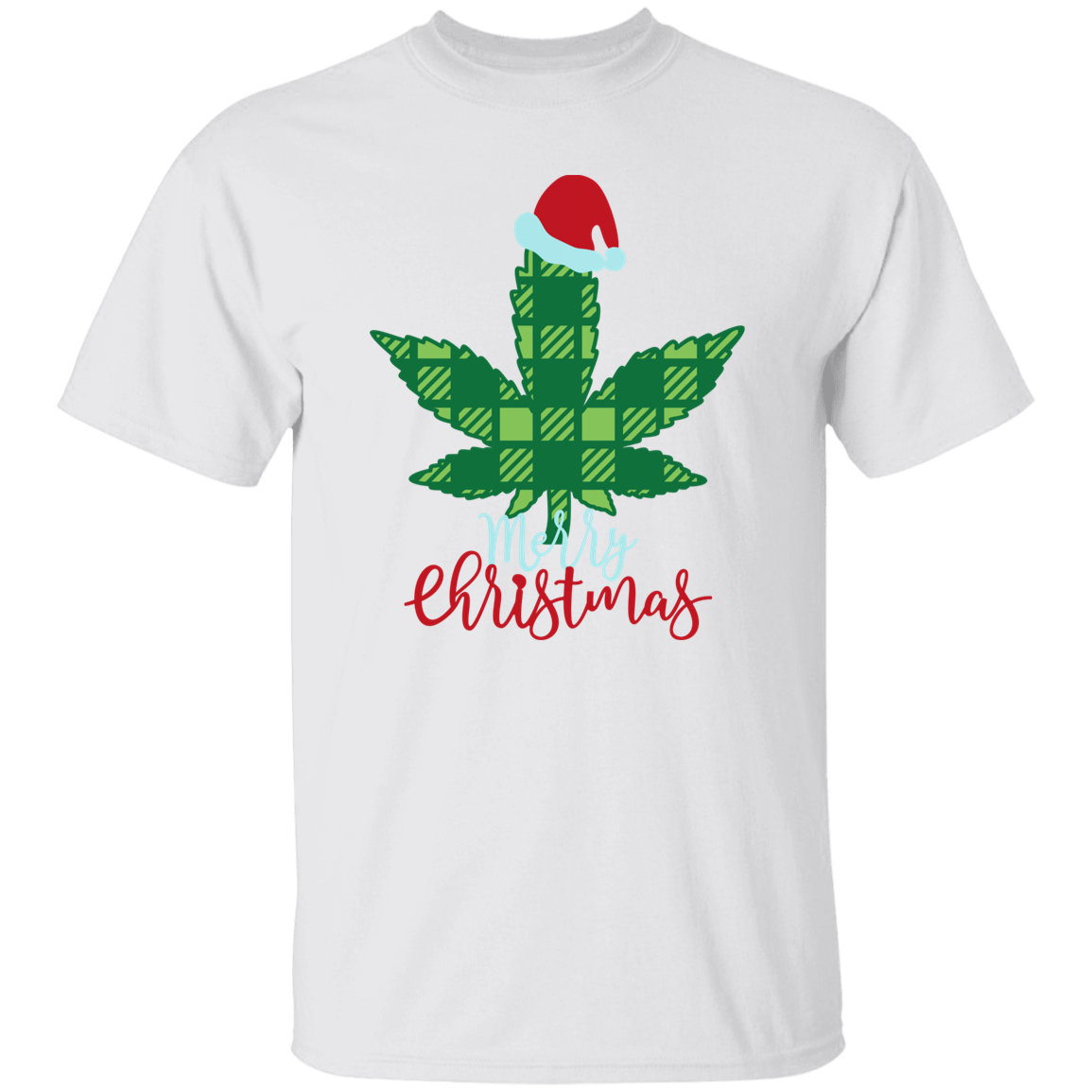 Weed Merry Christmas G500 5.3 oz. T-Shirt