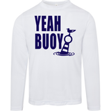 ***2 SIDED***  HRCL FL - Navy Yeah Buoy 2 Sided - UV 40+ Protection TT11L Team 365 Mens Zone Long Sleeve Tee