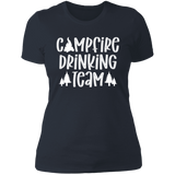 Campfire Drinking Team 2 W NL3900 Ladies' Boyfriend T-Shirt