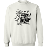 Hunting Dog 2 G180 Crewneck Pullover Sweatshirt