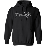 Manchester Skinny 1 White G185 Gildan Pullover Hoodie