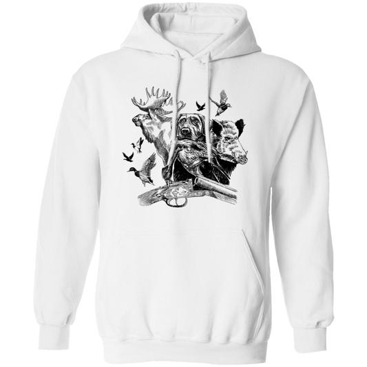 Hunting Dog 2 G185 Pullover Hoodie