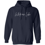 Whitmore Lake Skinny 1 White G185 Gildan Pullover Hoodie
