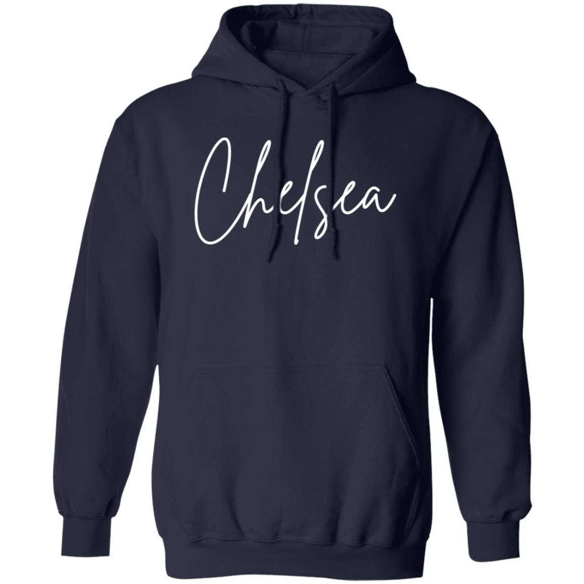 Chelsea Skinny 1 White G185 Gildan Pullover Hoodie