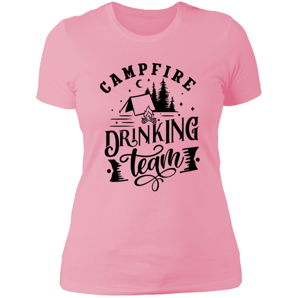 Campfire Drinking Team 1 B NL3900 Ladies' Boyfriend T-Shirt