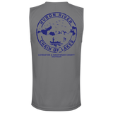 ***2 SIDED***  HRCL FL - Navy Boats N Hoes - - 2 Sided - UV 40+ Protection TT11M Team 365 Mens Zone Muscle Tee