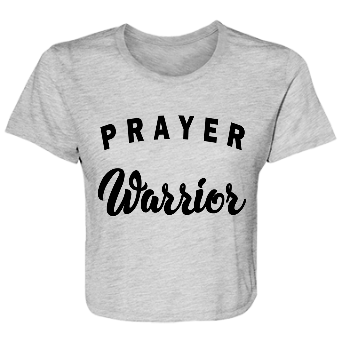 Prayer Warrior B8882 Ladies' Flowy Cropped Tee