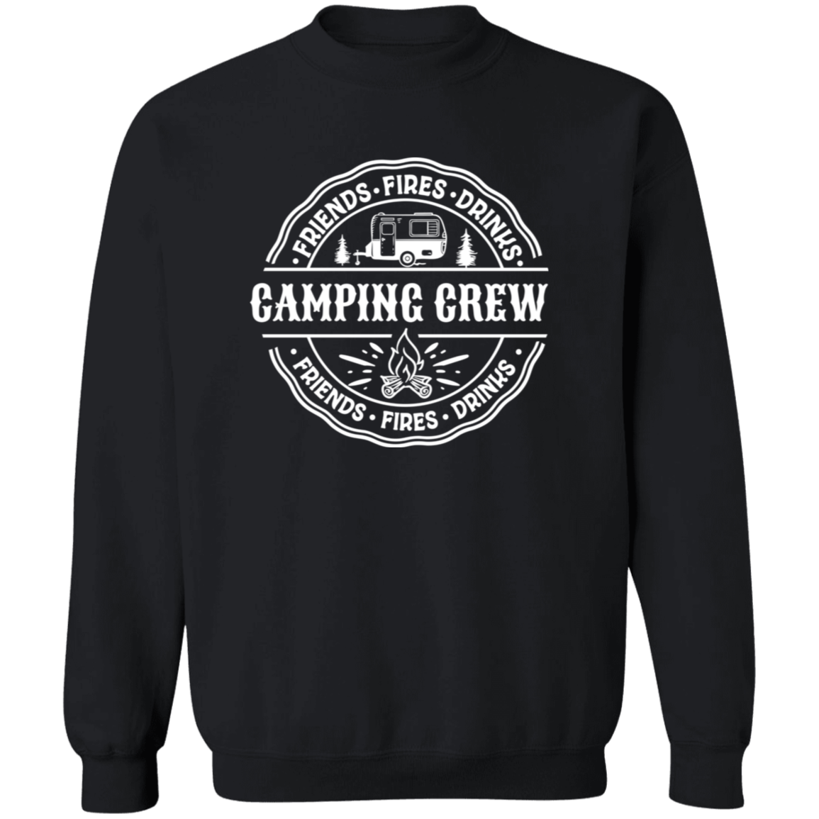 Camping Crew W G180 Crewneck Pullover Sweatshirt