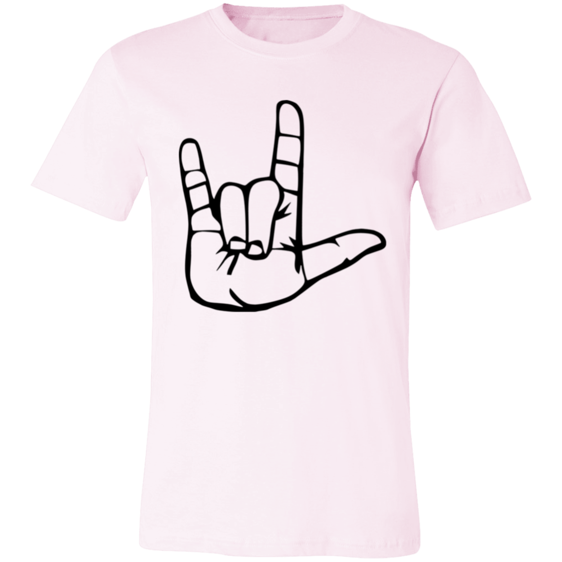 I Love You ASL 3001C Unisex Jersey Short-Sleeve T-Shirt