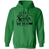 Dear Santa She Did It G185 Pullover Hoodie