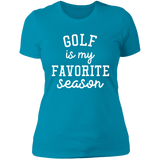 Golf My Favorite Season wht NL3900 Ladies' Boyfriend T-Shirt