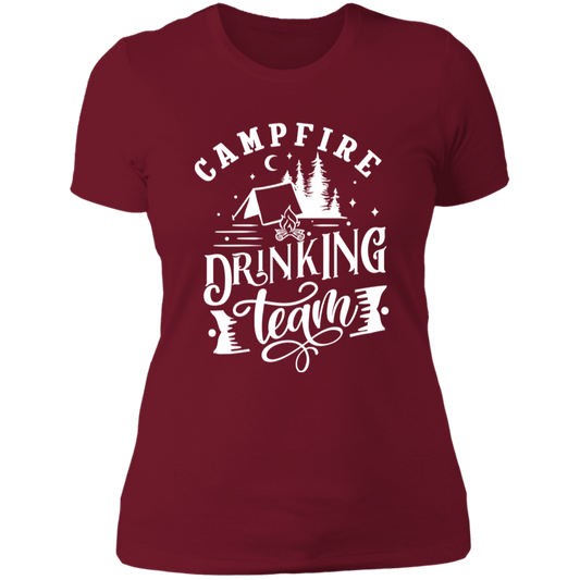 Campfire Drinking Team 1 W NL3900 Ladies' Boyfriend T-Shirt