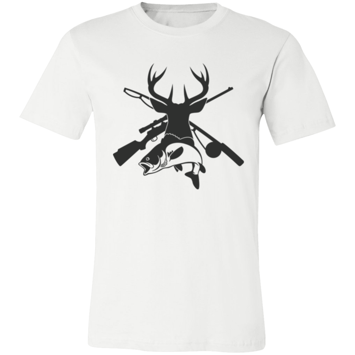 Deer And Fish 3001C Unisex Jersey Short-Sleeve T-Shirt