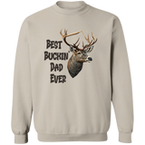 Best Buckin Dad Ever G180 Crewneck Pullover Sweatshirt
