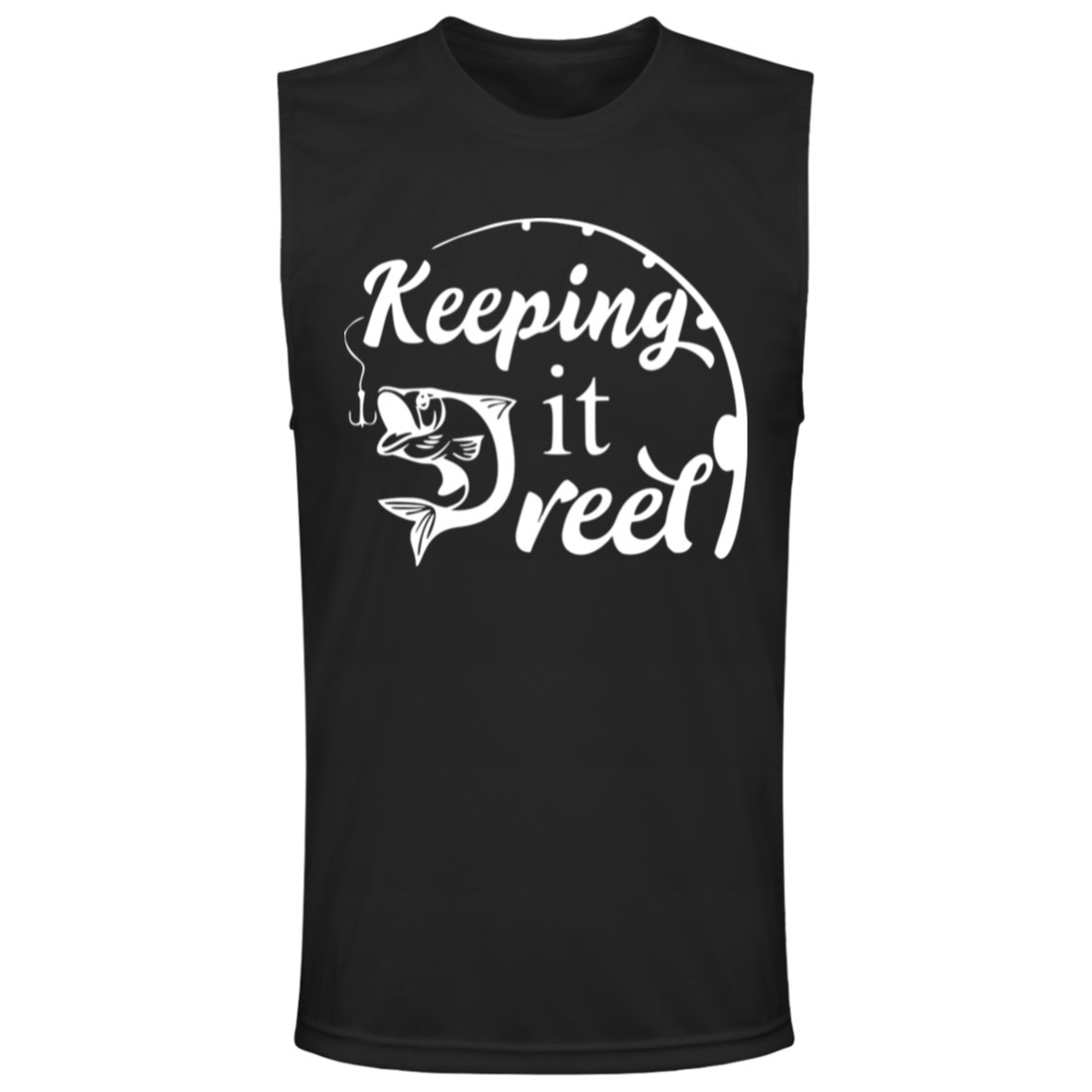 ***2 SIDED***  HRCL FL - Keeping it Reel - - 2 Sided - UV 40+ Protection TT11M Team 365 Mens Zone Muscle Tee