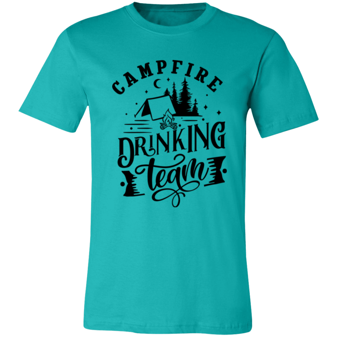 Campfire Drinking Team 1 B 3001C Unisex Jersey Short-Sleeve T-Shirt