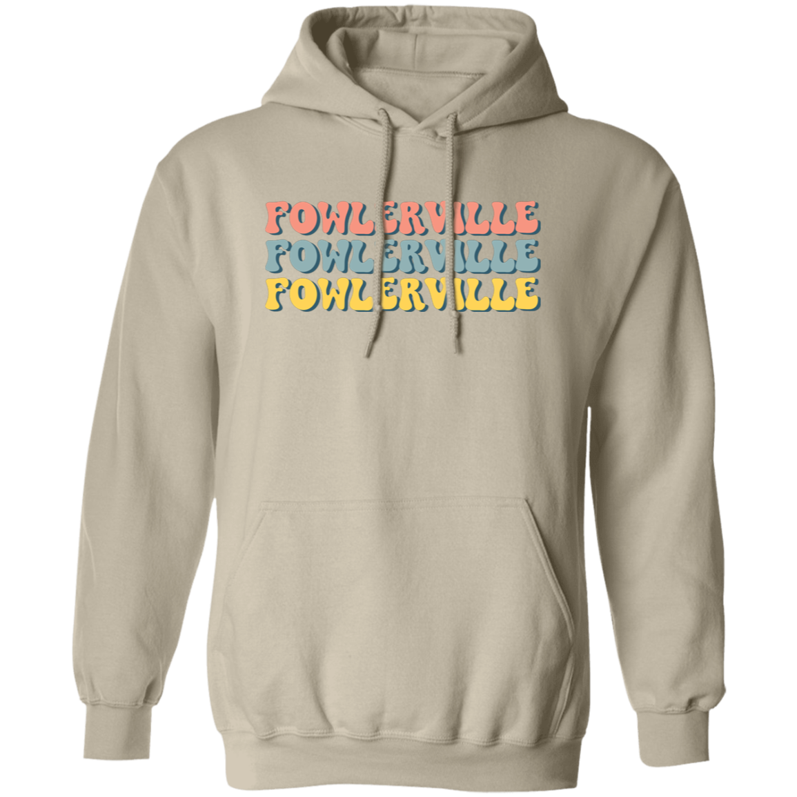 Fowlerville Retro G185 Gildan Pullover Hoodie