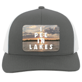 I Pee In Lakes Tie Baseline 104C Trucker Snap Back - Patch