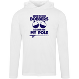 ***2 SIDED***  HRCL FL - Navy Show Me Your Bobbers I'll Show You My Pole - TT41 Team 365 Mens Zone Hooded Tee