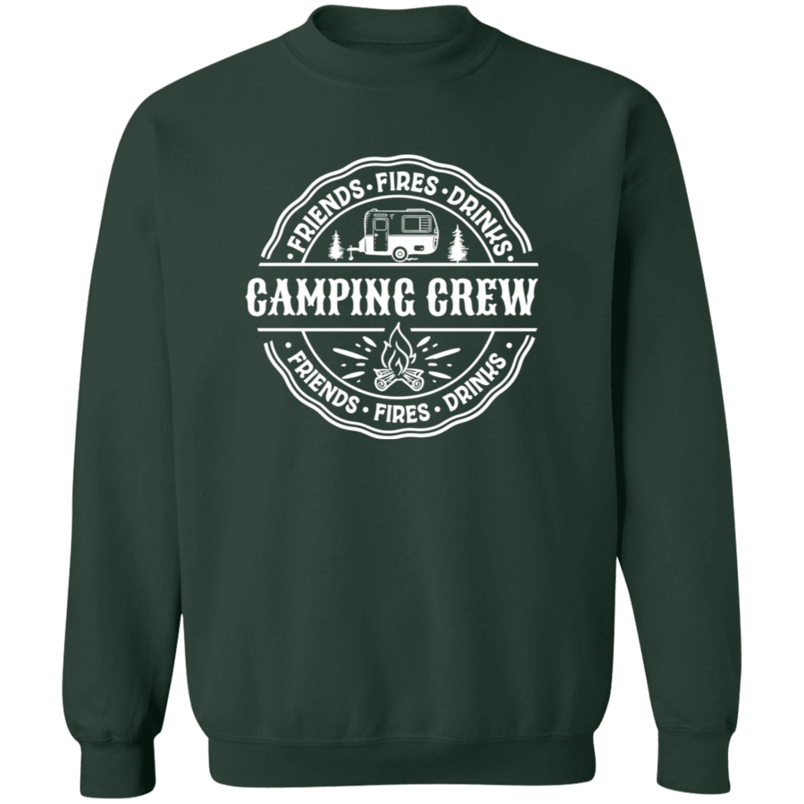 Camping Crew W G180 Crewneck Pullover Sweatshirt