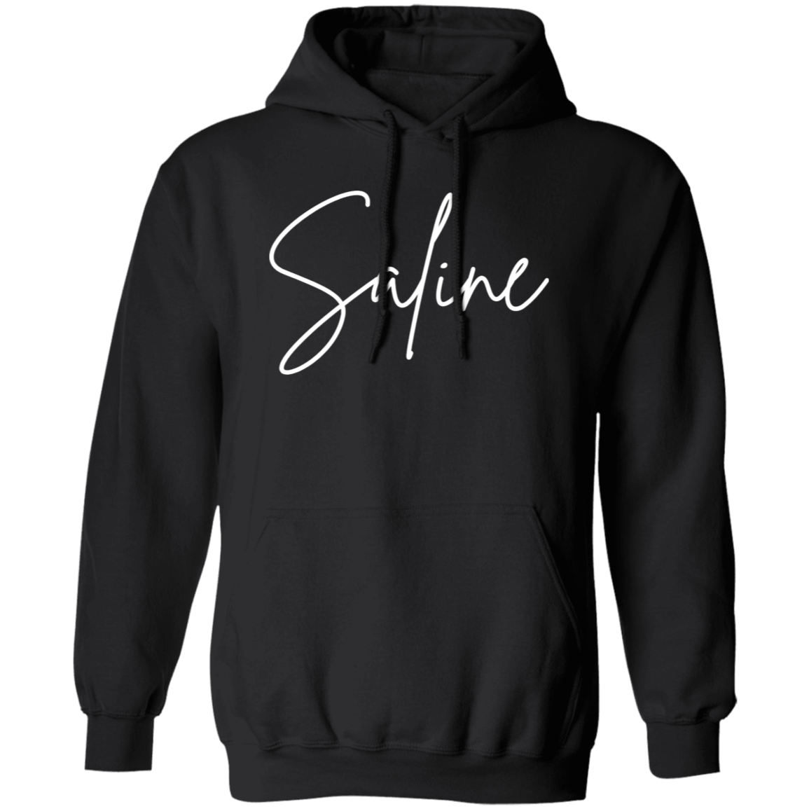 Saline Skinny 1 White G185 Gildan Pullover Hoodie