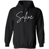 Saline Skinny 1 White G185 Gildan Pullover Hoodie
