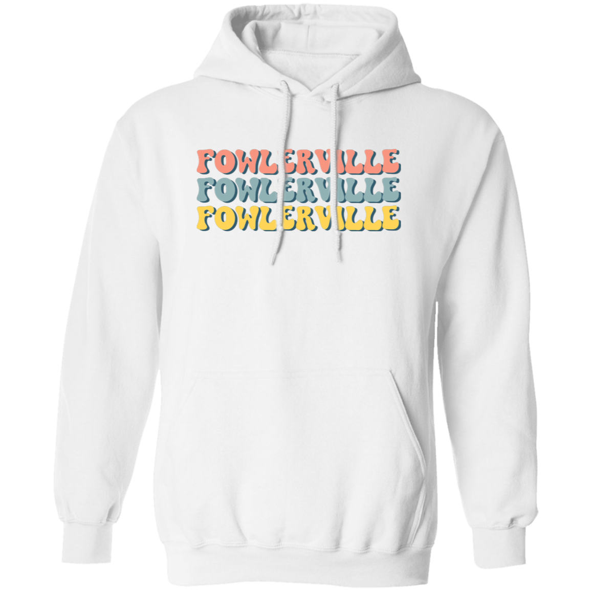 Fowlerville Retro G185 Gildan Pullover Hoodie