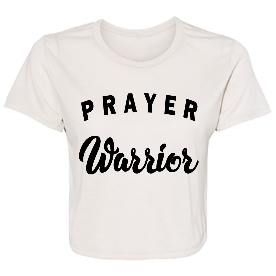 Prayer Warrior B8882 Ladies' Flowy Cropped Tee