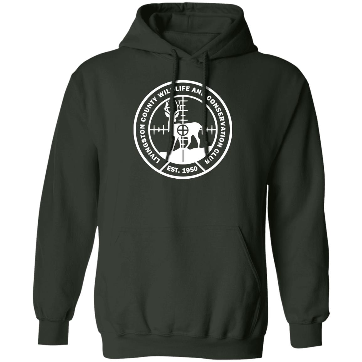 LCWCC Deer Target - White G185 Pullover Hoodie