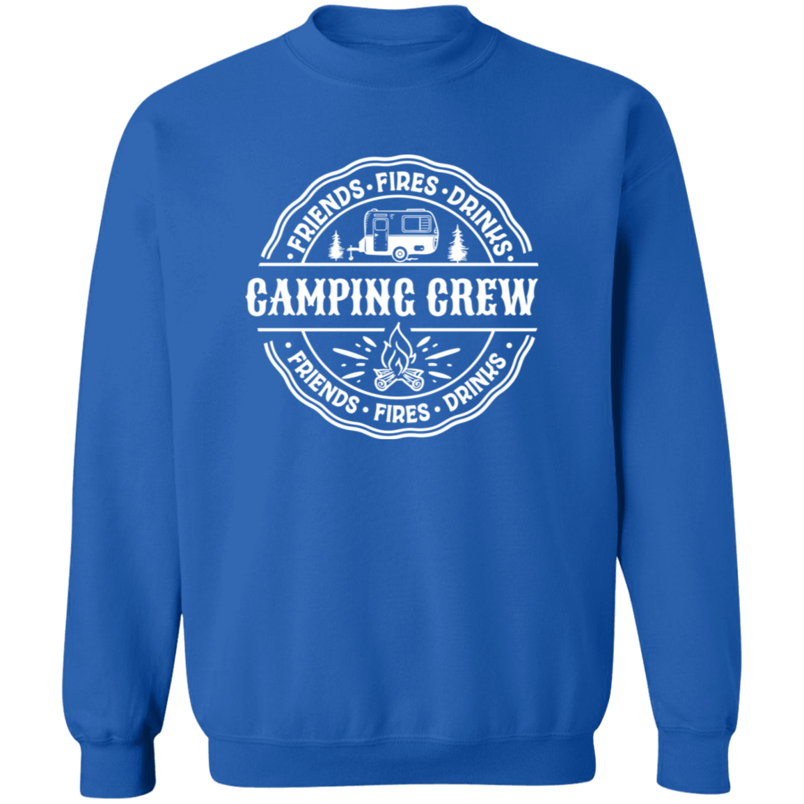 Camping Crew W G180 Crewneck Pullover Sweatshirt