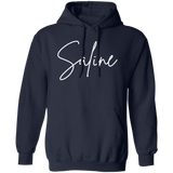 Saline Skinny 1 White G185 Gildan Pullover Hoodie
