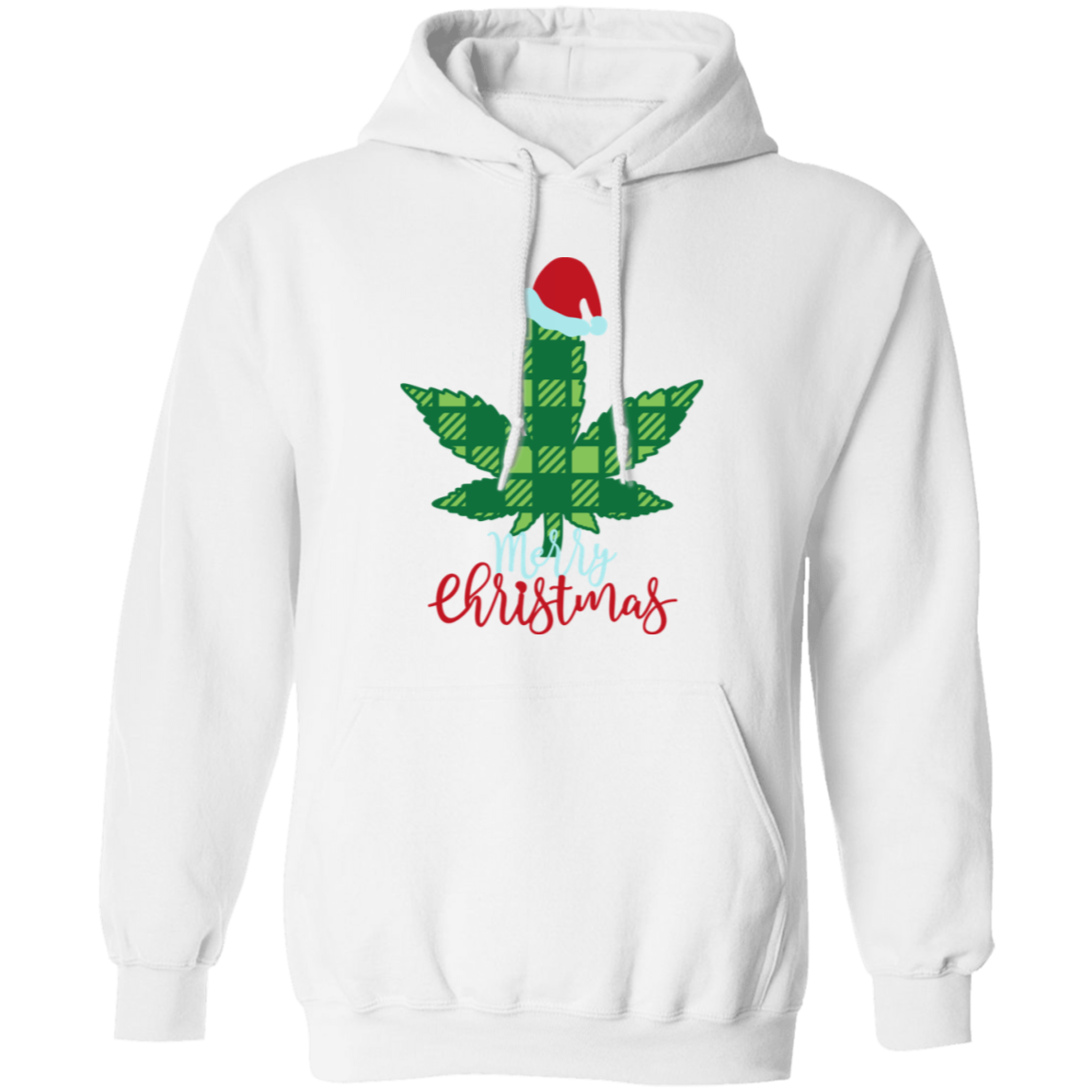 Weed Merry Christmas G185 Pullover Hoodie