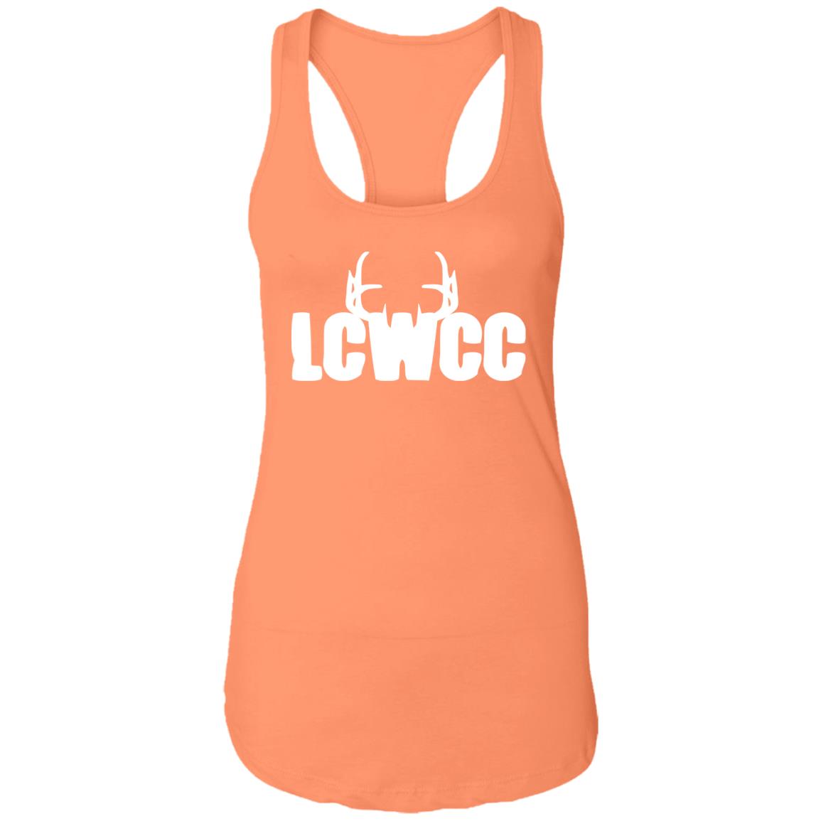 LCWCC Rack Logo - White NL1533 Ladies Ideal Racerback Tank