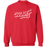 Jolly AF White G180 Crewneck Pullover Sweatshirt