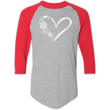 Heart & Snowflakes 1 4420 Colorblock Raglan Jersey