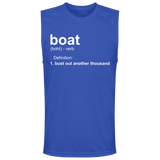 ***2 SIDED***  HRCL FL - Boat.... Bust Out Another Thousand - - 2 Sided - UV 40+ Protection TT11M Team 365 Mens Zone Muscle Tee