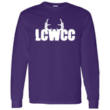 LCWCC Rack Logo - White G540 LS T-Shirt 5.3 oz.