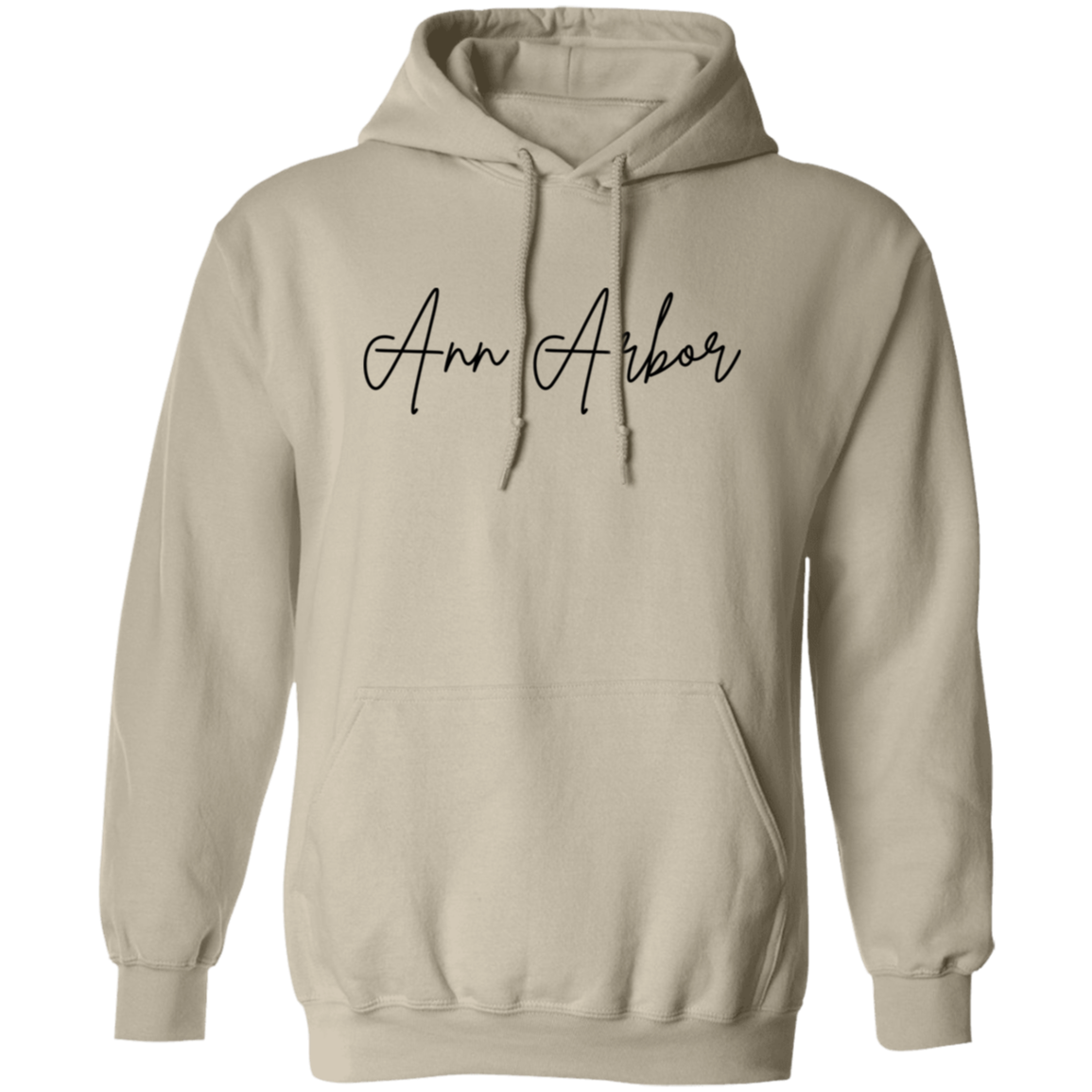 Ann Arbor Skinny 1 Black G185 Gildan Pullover Hoodie