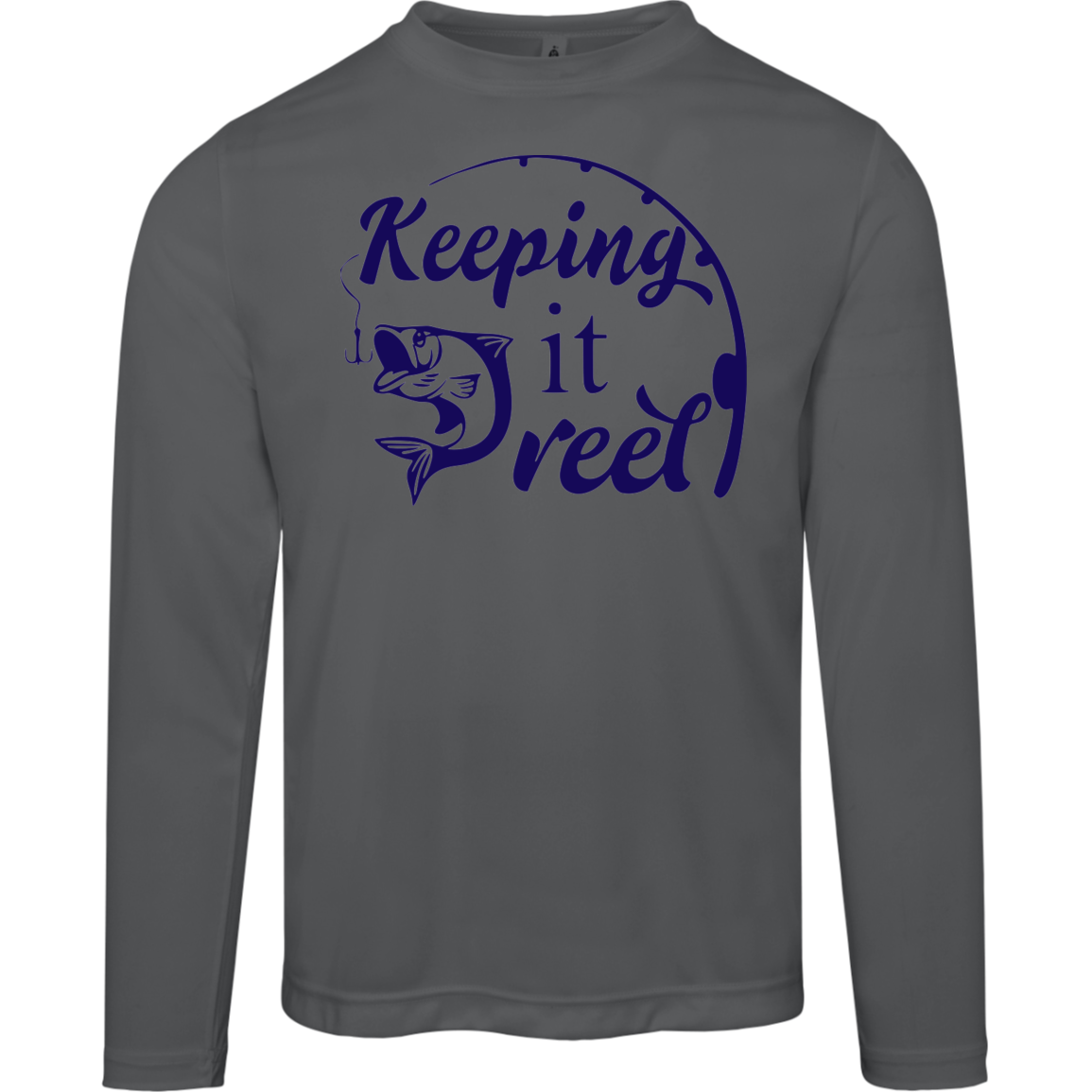 ***2 SIDED***  HRCL FL - Keeping it Reel - 2 Sided - UV 40+ Protection TT11L Team 365 Mens Zone Long Sleeve Tee