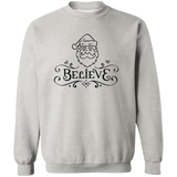 Believe Santa G180 Crewneck Pullover Sweatshirt