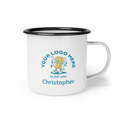 Personalized Enamel Camp Cup - Your Logo, Your Brand