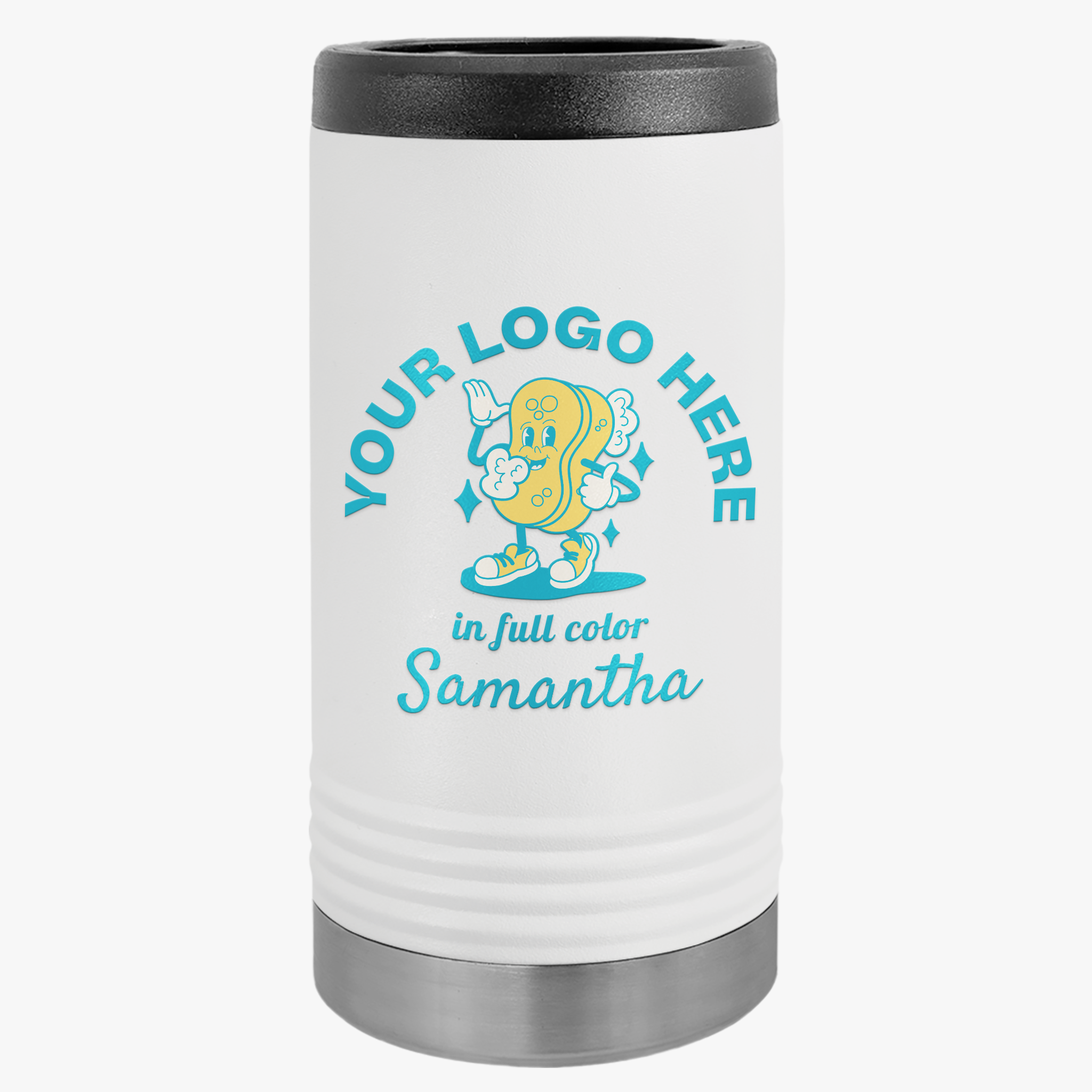 Personalized Slim Beverage Holder - Your Logo, Your Brand