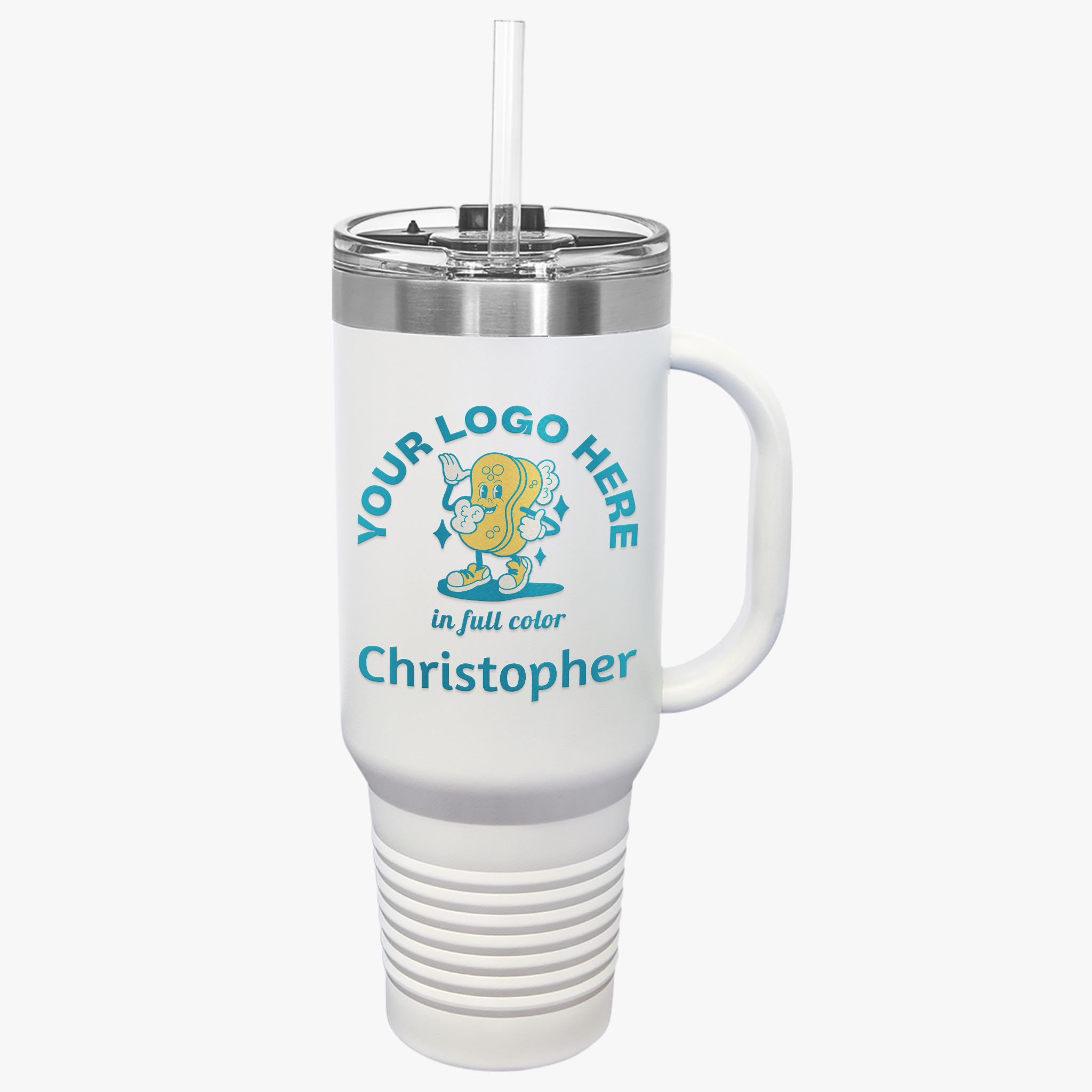 Personalized Insulated Travel Mug - 40oz - Your Logo, Your Brand