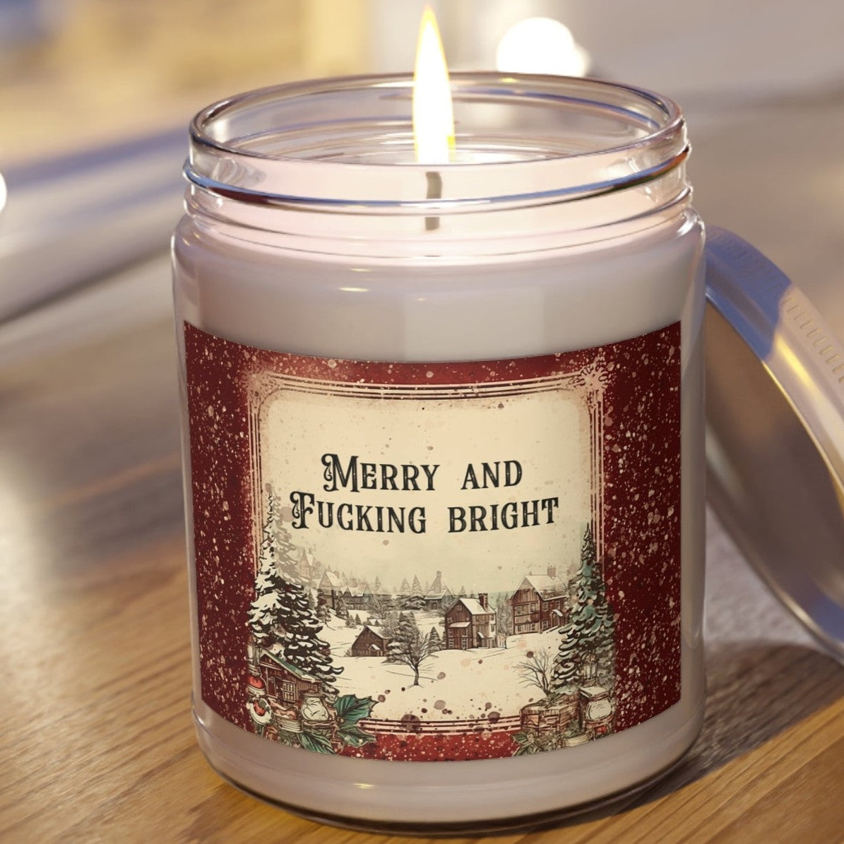 Merry And Fucking Bright - Scented Candles, 9oz