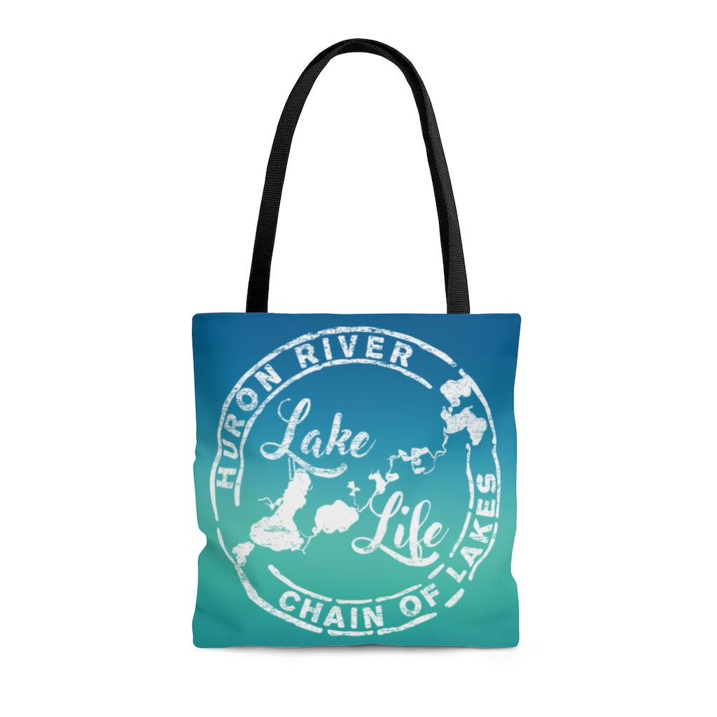 ***2 SIDED***  Beach Bag - What Happens at the Lake Laughed at All Year - HRCL LL