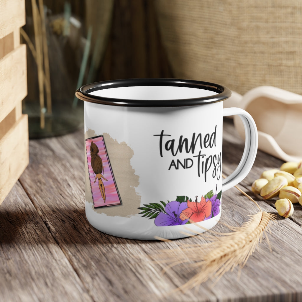 Tanned and Tipsy Camp Mug