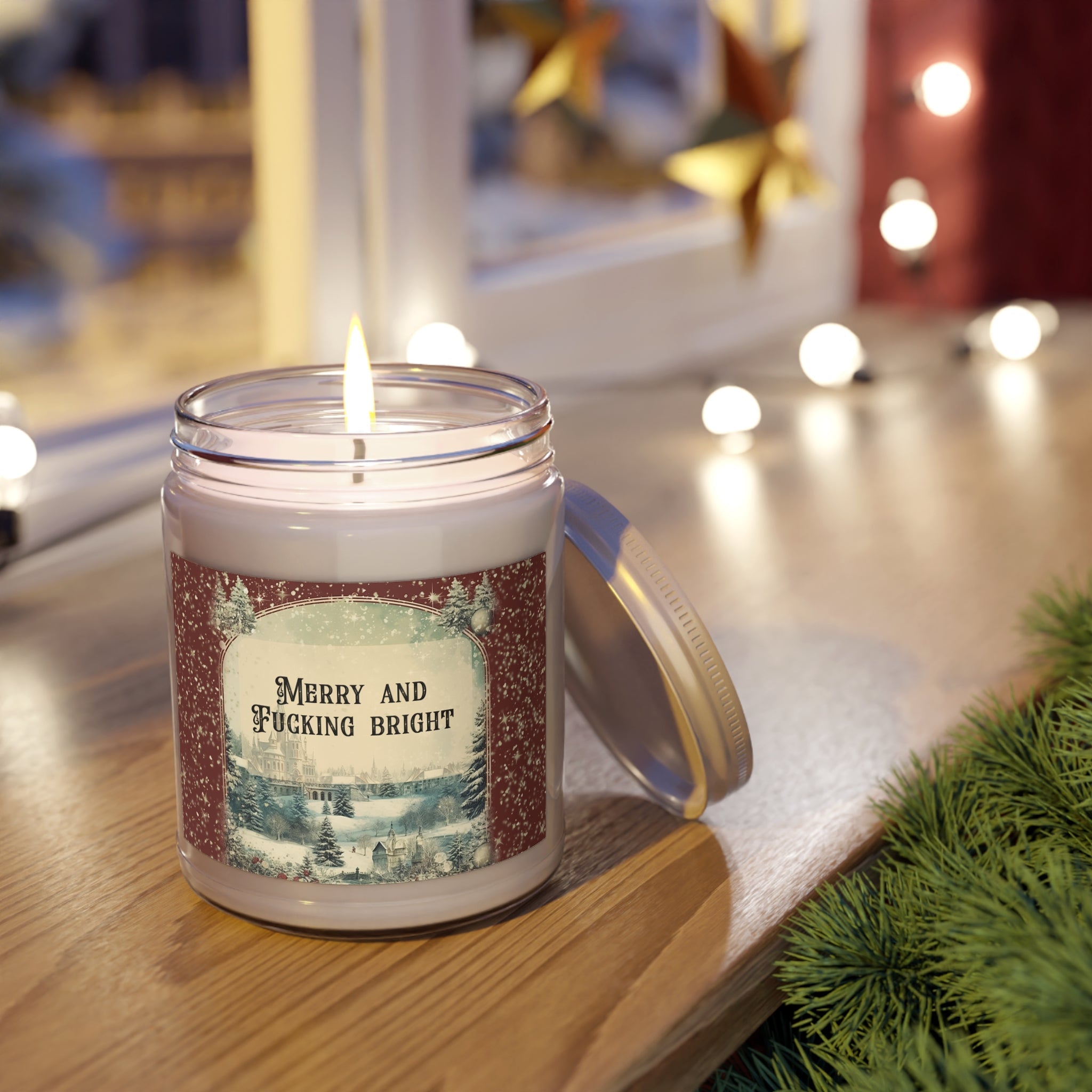 Merry And Fucking Bright - Scented Candles, 9oz
