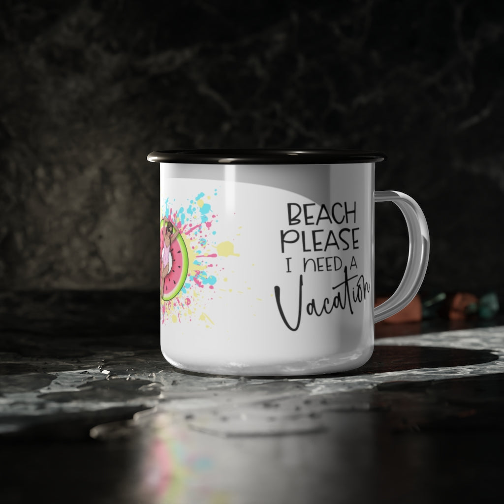 Beach Please I Need A Vacation Camp Mug