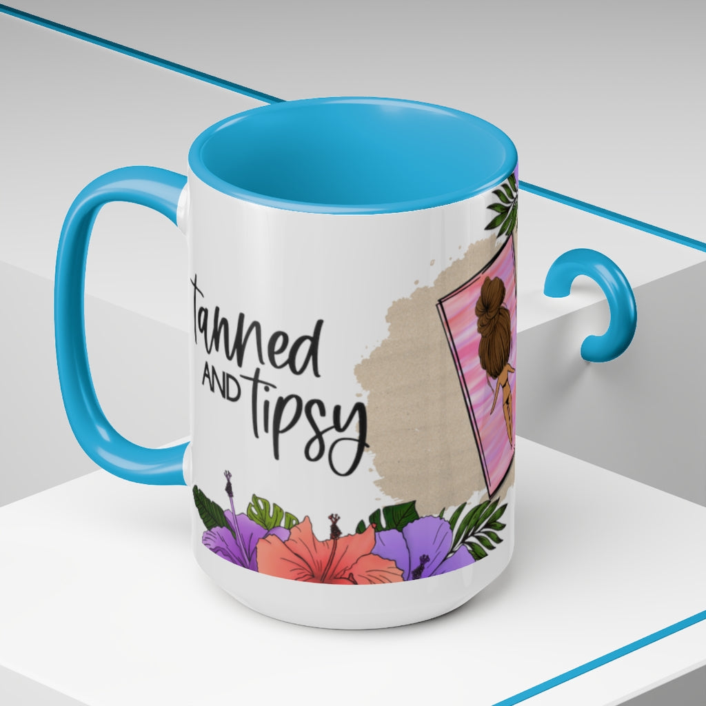 Tanned and Tipsy 15oz  Mug