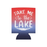 Regular & Slim Can Coolers 2 Sided - Take Me to the Lake - HRCL FL